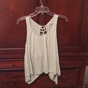 Urban outfitters light open back tank
